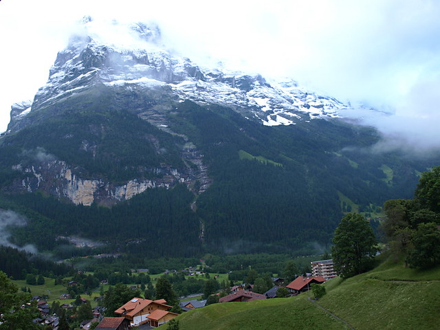 North face of Eiger and Grindelwald